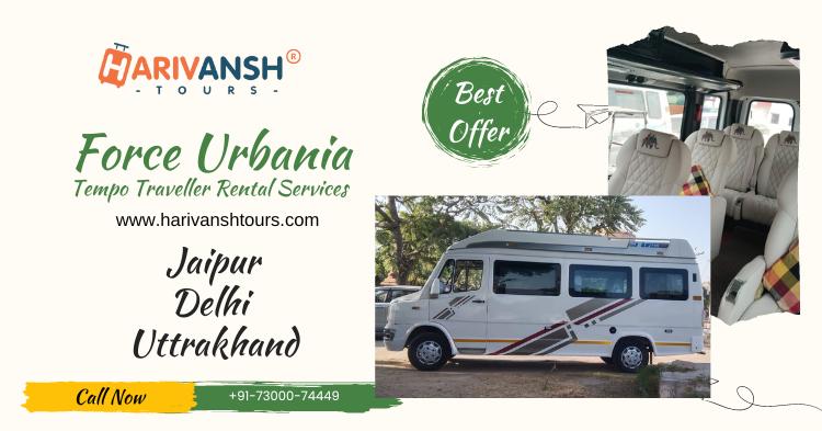 Force Urbania Tempo Traveller Rental Services Jaipur